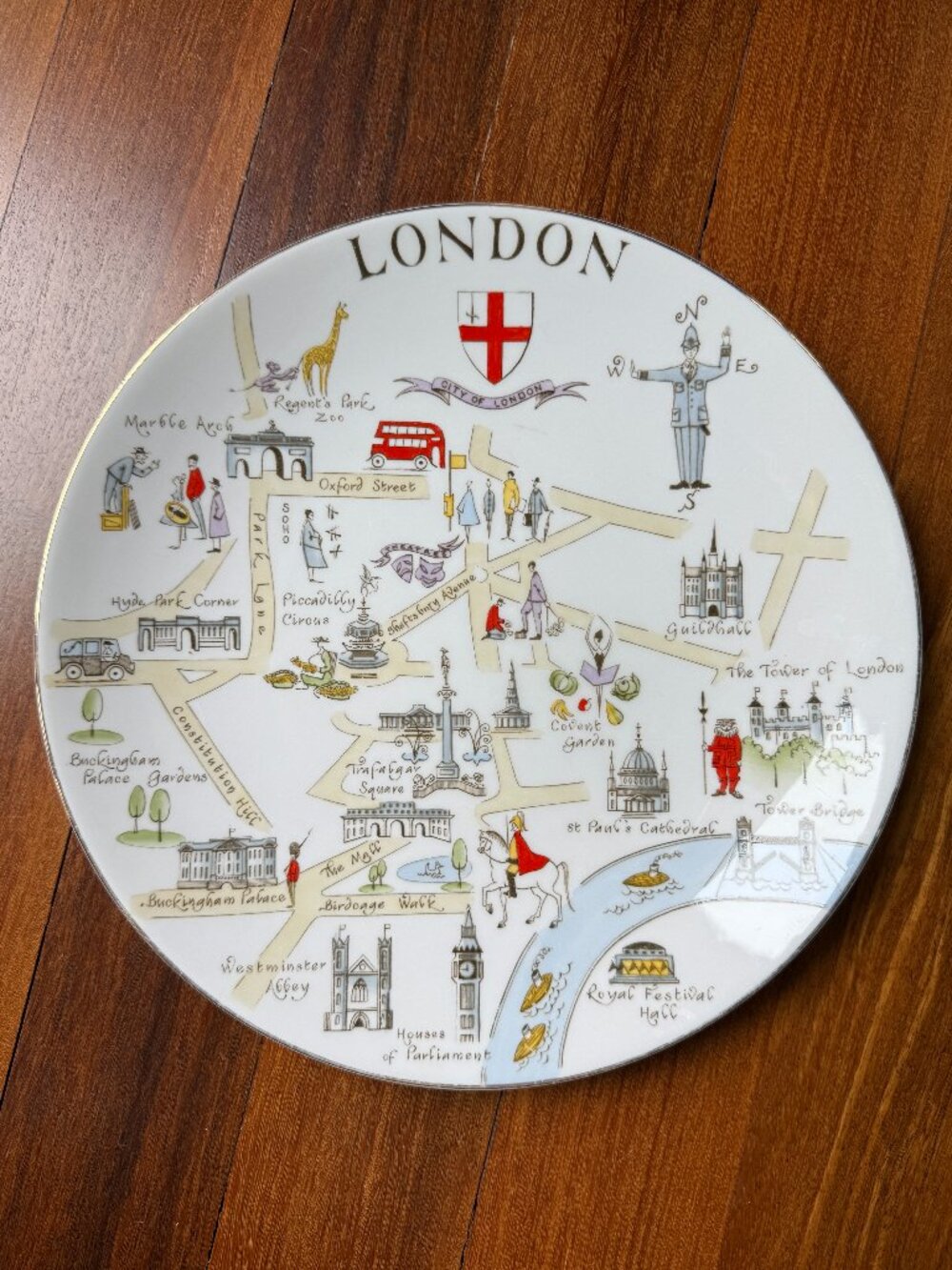 Royal Chelsea London Landmarks Bone China Plate